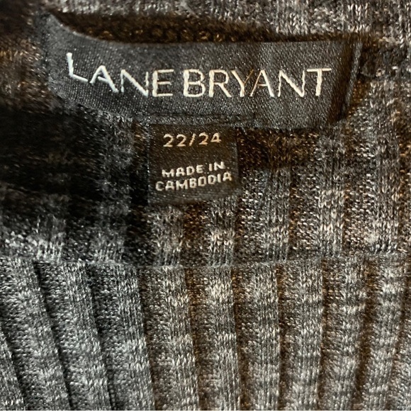 Lane Bryant Gray Ribbed Duster, size 22/24 - Picture 4 of 4
